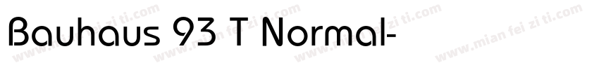 Bauhaus 93 T Normal字体转换